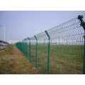 Green wire mesh fence and PVC wire mesh fence